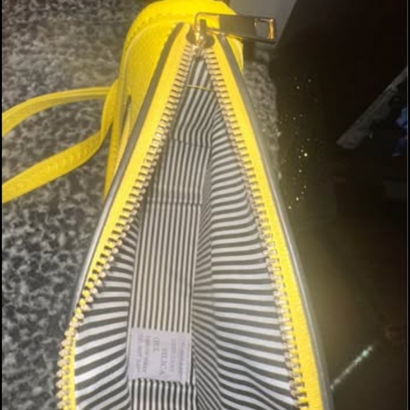 Women’s Luxor Collection Vegan leather small yellow crossbody bag - Picture 6 of 7